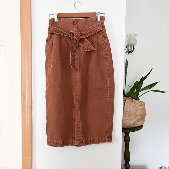 Free People Paper Bag Skirt - Picture 3 of 8